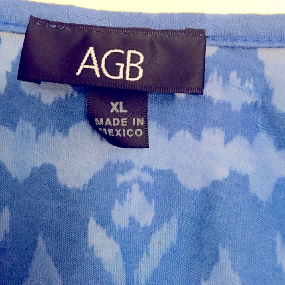 *Blue Ruffle Top, Size XL - Picture 2 of 6